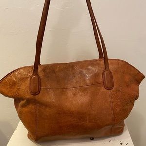 Hobo brown leather medium sized bag